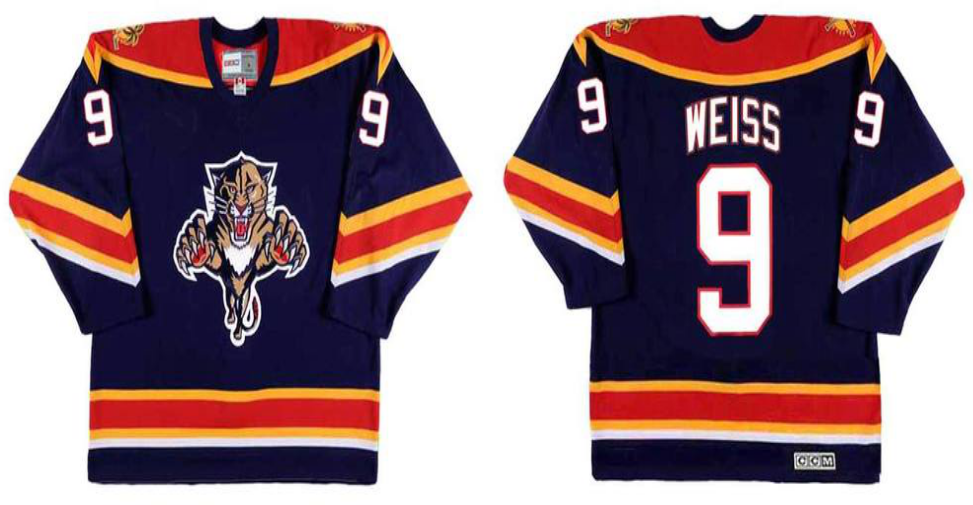 2019 Men Florida Panthers 9 Weiss blue CCM NHL jerseys